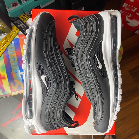 🆕 - Nike Air Max 97 - Black / White - Mens Size 9 - Picture 5 of 8